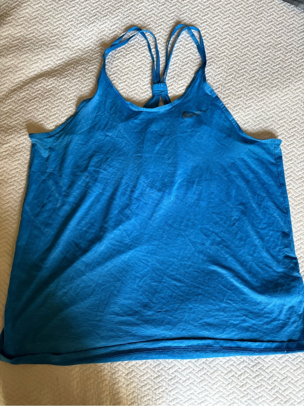Nike Women's Bright Blue Strappy Racerback Tank